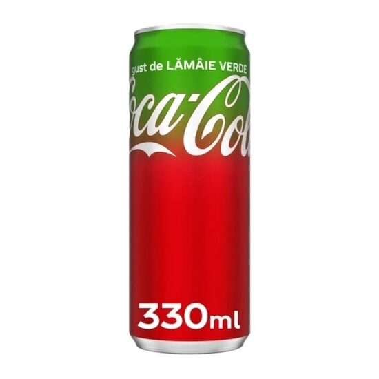 Bautura racoritoare carbogazoasa cu lime Coca Cola, RO/SGR, doza 0.33 ml