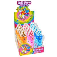 Funny Candy - Set 12 Acadele cu gust de fructe sau cola Funny Candy Unicorn Dipper 50g