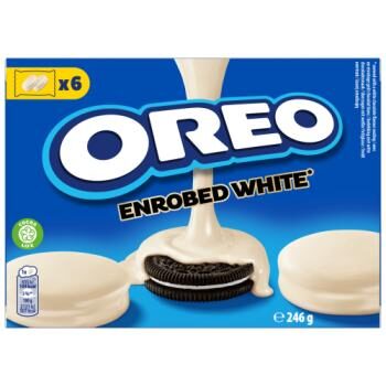 Oreo Milk Chocolate Covered Cookies 246 g – Biscuiti Oreo înveliti în ciocolată alba cu lapte