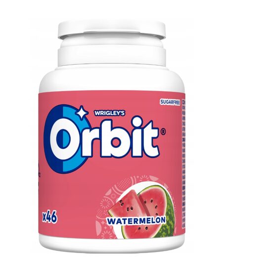 Orbit Watermelon guma de mestecat cu aroma de pepene rosu 46 buc 64 g, Import