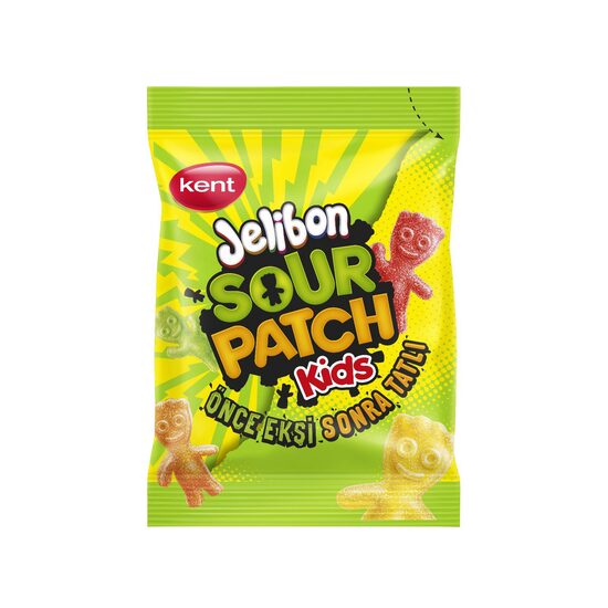 Jelibon Sour Patch Kids 40g – Bomboane Acrișoare și Dulci, Gust Intens, 16 pungi