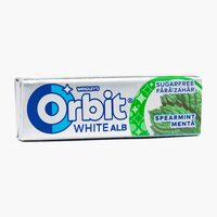 Orbit White Spearmint guma de mestecat fara zahar 10 pastile, 15,37g, 30 seturi