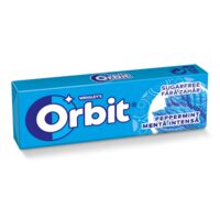 Orbit Peppermint guma de mestecat cu aroma de menta 10 buc,14 g, 30 de seturi