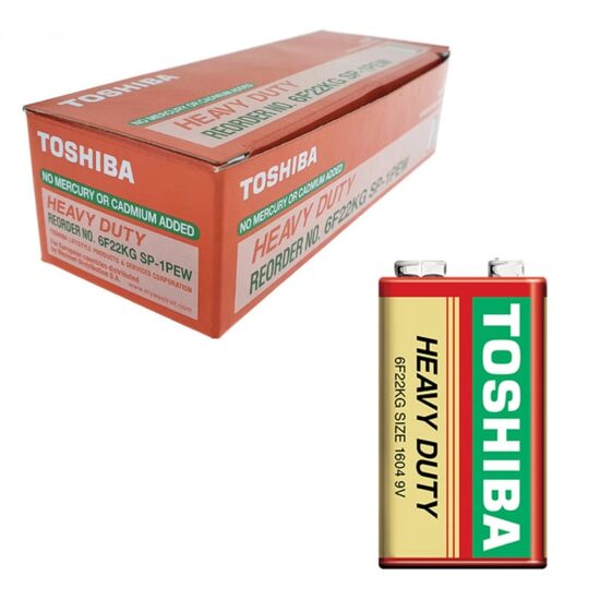 Baterie Super Heavy Zinc Toshiba 9V, set 10 bucati
