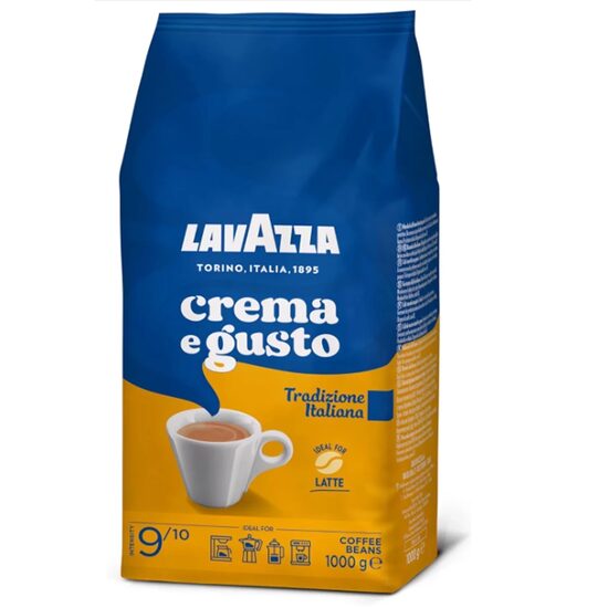 Lavazza Crema e Gusto Tradizione Italiana – Cafea boabe 1 kg | Gust intens, aromă italiană autentică