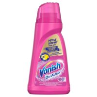 Vanish Oxi Action Pink Gel 1 L – soluție concentrată pentru pete dificile, rufe curate și strălucitoare