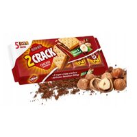 Biscuiti Roshen 2CRACK cu umplutură de cacao și nuci 190g