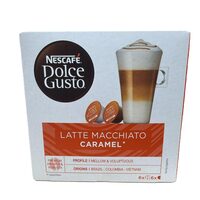 Capsule Nescafé Dolce Gusto Latte Macchiato Caramel, 109,2g, 12 capsule – cremă de lapte cu caramel
