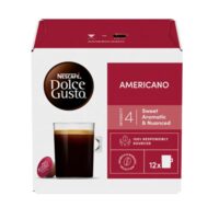 Capsule NESCAFÉ Dolce Gusto Americano, 102g, 12 capsule – cafea clasică, aromată și rapidă