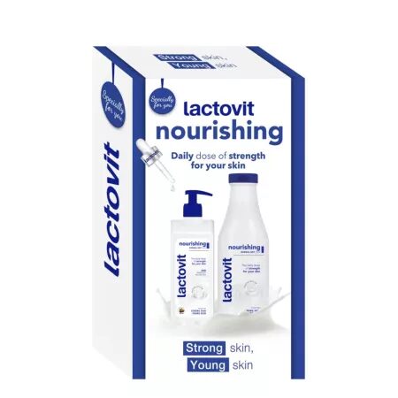 Pachet Gel de dus 600 ml si Lapte de corp 400 ml Original, Lactovit