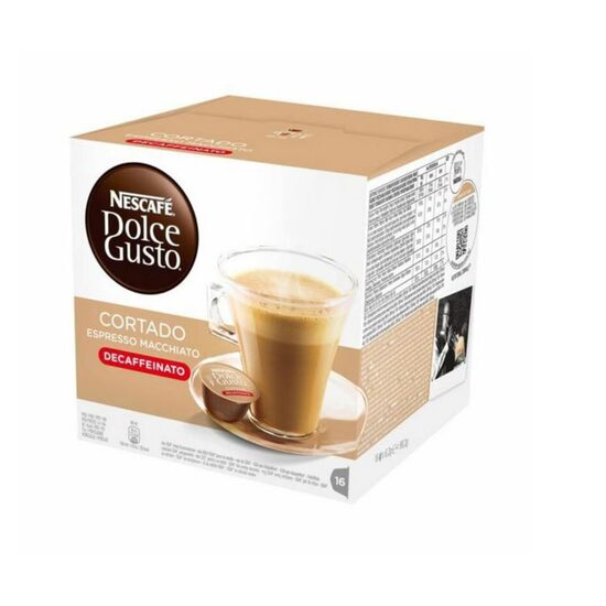 Capsule de cafea, Nescafe Dolce Gusto, Espresso Macchiato Decofeinizata, 16 capsule, 99,2g