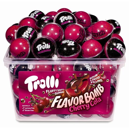 Trolli Cherry Cola Flavorbomb 3D Candy – 18,8g x 60 bucăți