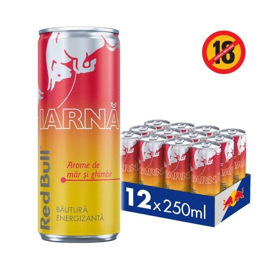 Bautura energizanta Red Bull mar si ghimbir, 250 ml, SGR