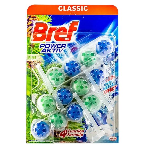 Odorizant toaleta Bref Power Aktiv Pine, 3x50 g 