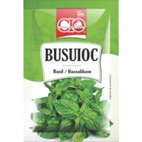 Busuioc uscat CIO 8 g – condiment aromat pentru paste, pizza, sosuri și salate.