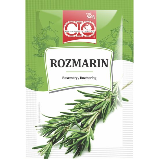 Rozmarin uscat CIO 8 g – mirodenie naturală ideală pentru carne la cuptor, cartofi și sosuri aromate.