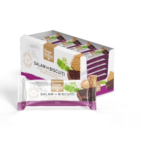 SenaDélice Salam de Biscuiți 80g – Desert Rapid și Savuros