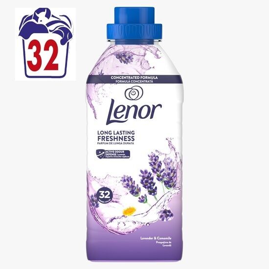 Balsam de rufe Lenor Lavanda & Musetel, 675 ml, 32 spalari