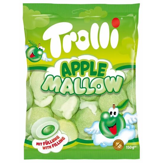 Trolli Apple Mallow 150 g – Marshmallow moi cu aromă de măr