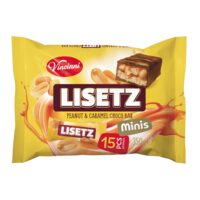 Batoane Mini cu Ciocolată, Alune și Caramel VINCINI Choco Bar Minis 350g – Lisetz Peanut & Caramel
