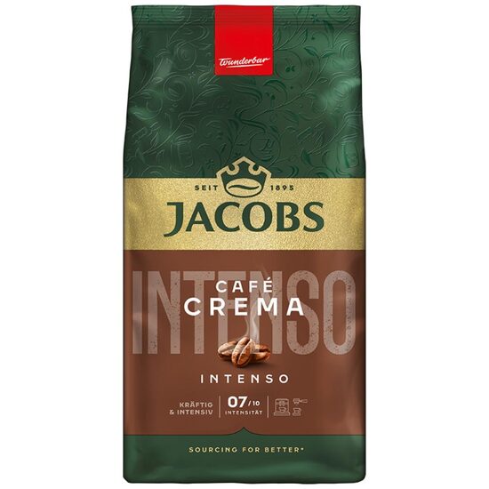 Jacobs Caffè Crema Intenso 1000g – Cafea boabe intensă cu note de alune și cacao