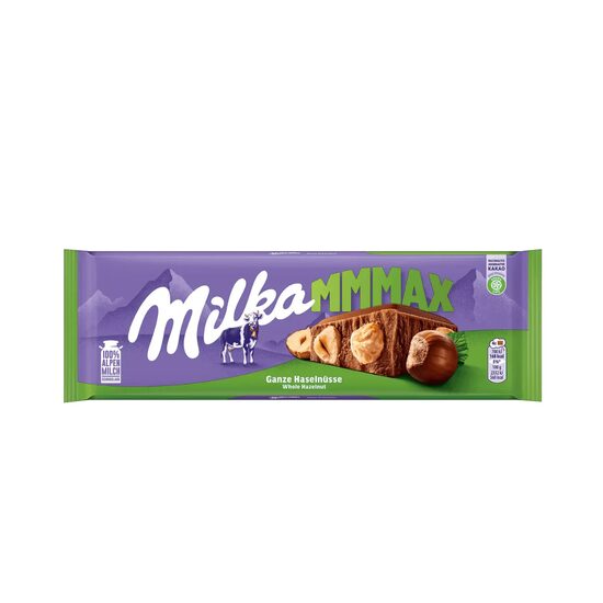 Ciocolata cu alune intregi Milka MmmmAX Whole Hazelnut 250 g
