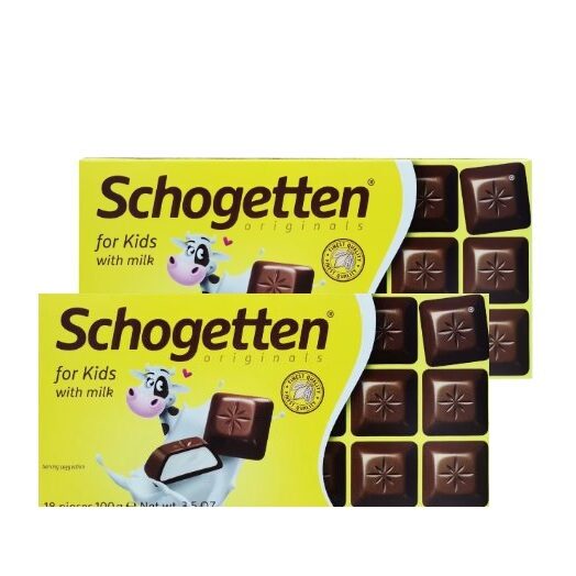 Promo 1+1 Gratuit - Ciocolata Schogetten, Cu lapte, pentru copii, 100g