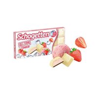 Promo 1+1 Gratuit - Tableta de Ciocolată Schogetten Freeze Me, căpșuni, 100g