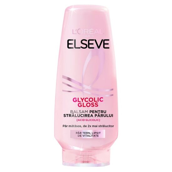 L’Oréal Paris Elseve Balsam Glycolic Gloss, Strălucire Tip Oglindă, 200 ml