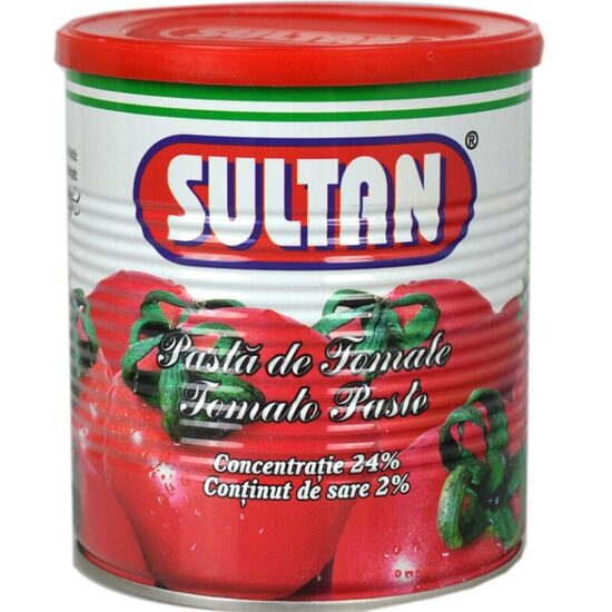 Pasta de tomate 24% substanta uscata Sultan, 800g+155g gratuit