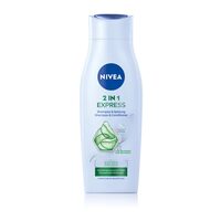 Sampon si Balsam 2 in 1 cu ser pentru stralucire si extract de Aloe Vera Express, 400ml, Nivea