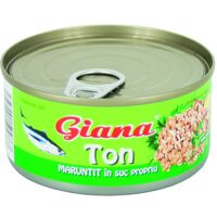 Giana Ton Mărunțit 170g în Suc Propriu