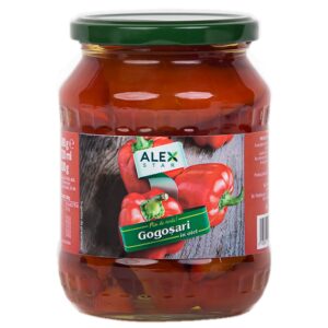 AlexStar Gogoșari tăiați în oțet conservați, 680 g
