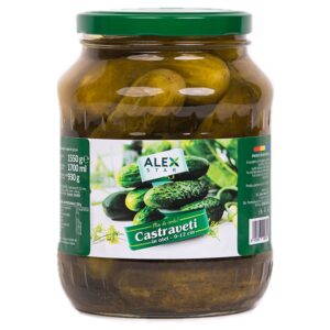 AlexStar Castraveți murați în oțet 9-12 cm, 1550 g