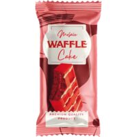 Red Waffle Cake cu Sos de Căpșuni – 45 g | Oslo
