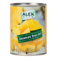 AlexStar Ananas bucăți în sirop 565 g