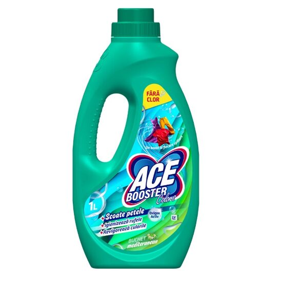 Solutie indepartare pete Ace Booster, Haine colorate, Parfumat 1l