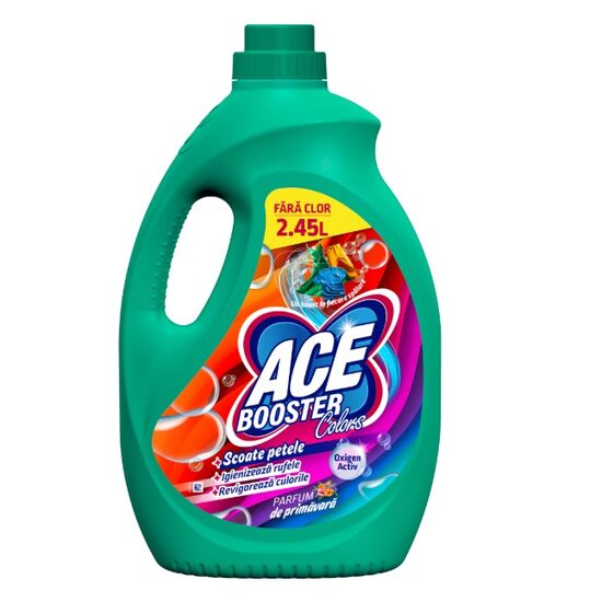 Solutie indepartare pete Ace Booster, Haine colorate, Regular 2.45l