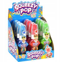 Funny Candy Bomboane gel cu aromă de fructe Squeeze Candy, Set 12 bucăți x 55g