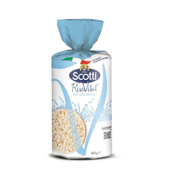 Rondele din orez expandat fara gluten Riso Scotti Riso Vital, 100 g