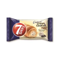 7Days Croissant cu crema de vanilie si cookies, 80g
