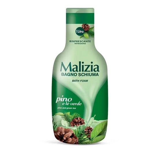 Spumant de baie Malizia Bagno Schiuma pino and green tea 1000ml
