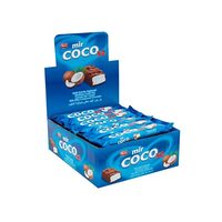 Baton glazurat cu ciocolată cu lapte și umplutură cremă de cocosMir Coco x2, 55 g
