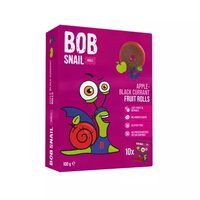 Bob Snail rulou fructe mere și coacăze negre 100g, fără zahăr adăugat, fără conservanți, vegan
