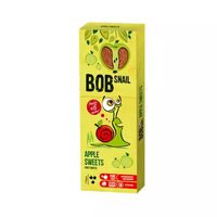 Bob Snail rulou fructe mere 30g, gustare naturală, fără zahăr adăugat, vegan, fără gluten