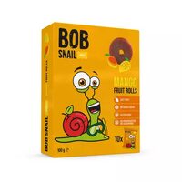 Bob Snail rulou fructe mango 100g, fără zahăr adăugat, 100% natural, vegan, fără gluten