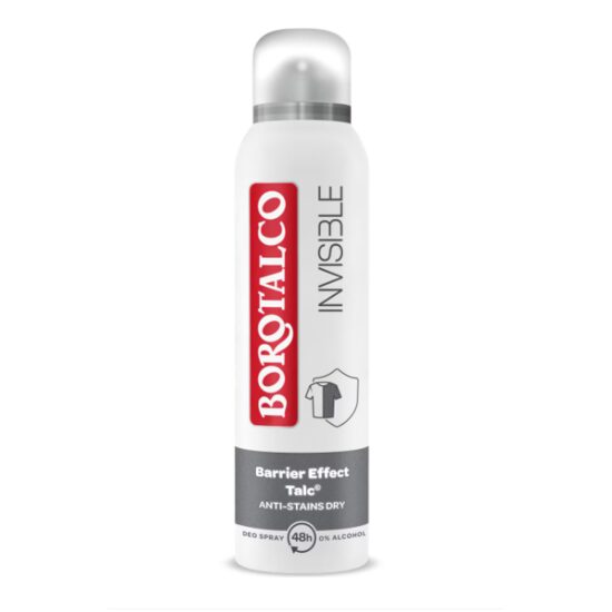 Deodorant Spray Borotalco Invisible Grey 150ml – Fără Pete