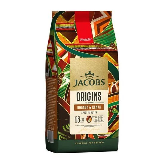 Cafea boabe Jacobs Origins Uganda & Kenya, 1 kg