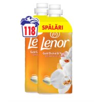 Balsam de rufe Lenor Gold Orchid & Vanilla, 2x1.239L, 118 spalari