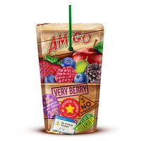 Amigo Juice Friend Very Berry 200 ml – băutură răcoritoare cu fructe de pădure